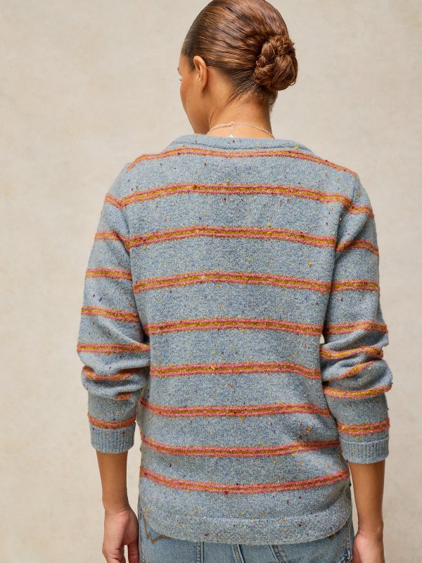 Talia Nep Stripe Jumper Blue Mlt