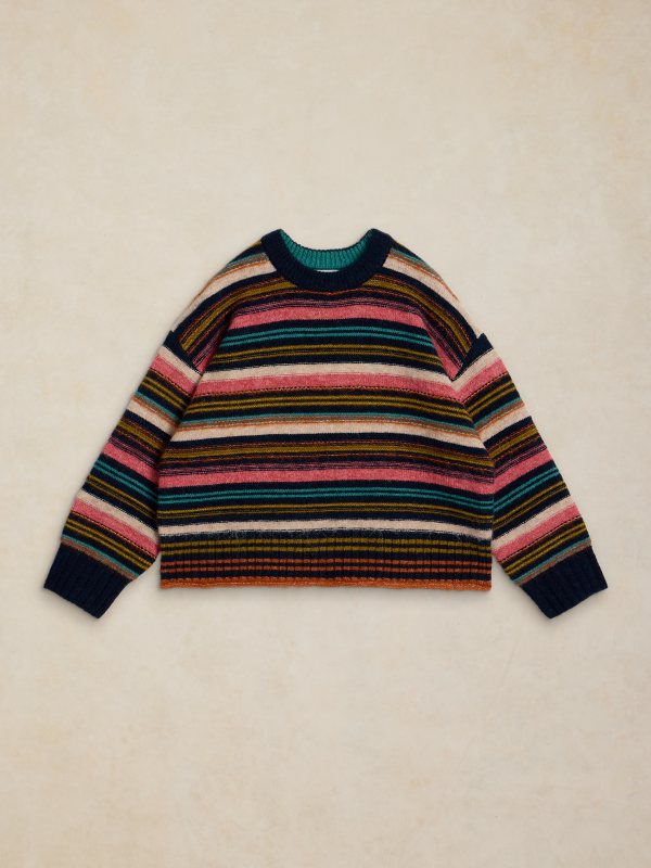 Florence Stripe Jumper Navy