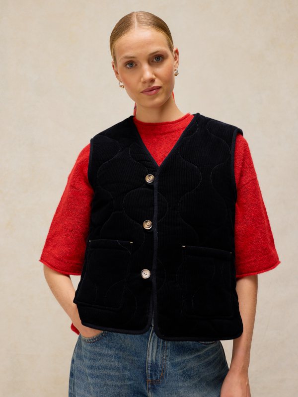 Emery Reversible Gilet Navy