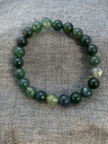 Green Agate Beaded Bracelet