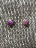 Charoite Round Studs