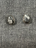 Pinolith Jasper Pear Studs