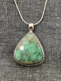 Variscite Wide Pear Pendant