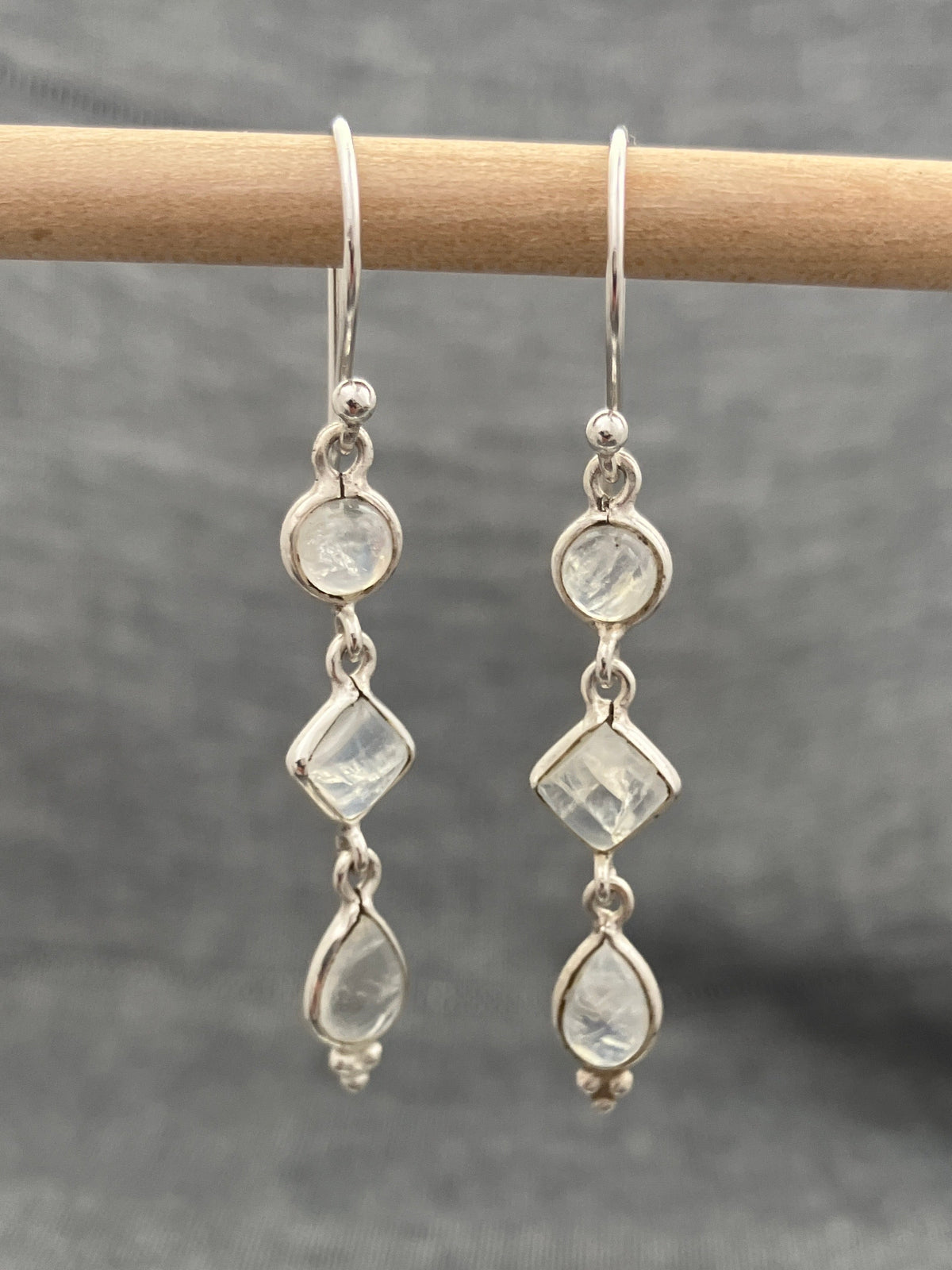 Moonstone Multi Shapes Dangle Earrings