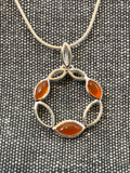 Carnelian Wreath Pendant