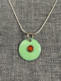 Light Green Disc Pendant