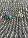 Paua Shell Triangle Studs