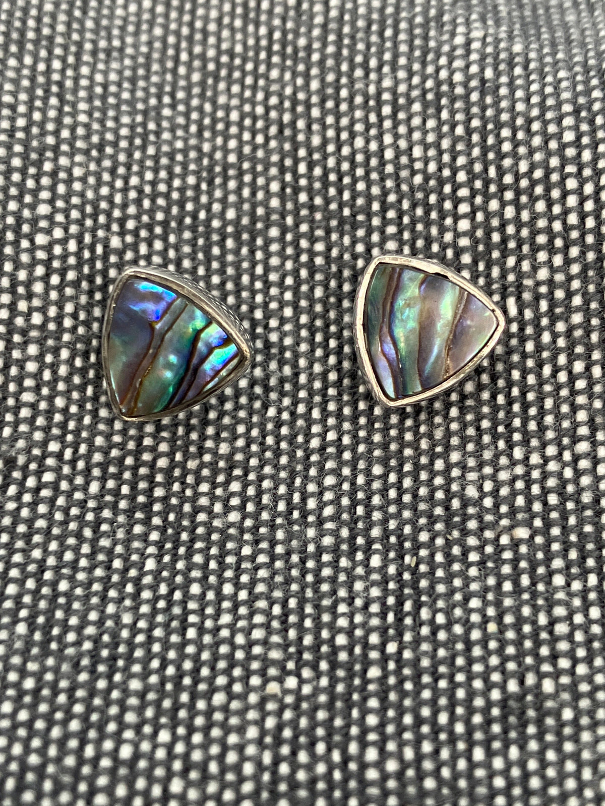 Paua Shell Triangle Studs