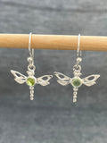 Peridot Dragonfly Earring