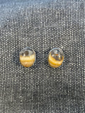 Bumblebee Jasper Oval Studs