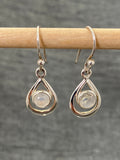 Moonstone Little Loop Earrings