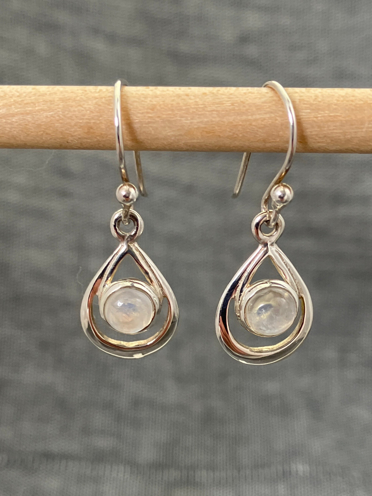 Moonstone Little Loop Earrings