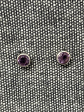 Amethyst 5mm Cut Studs