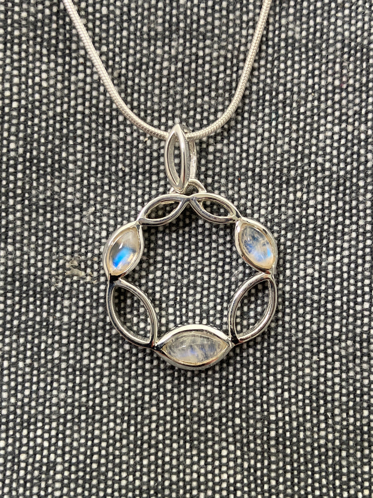 Moonstone Wreath Pendant