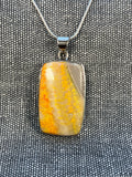 Bumblebee Jasper Rectangle Pendant