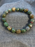 Ruby Zoisite Beaded Bracelet