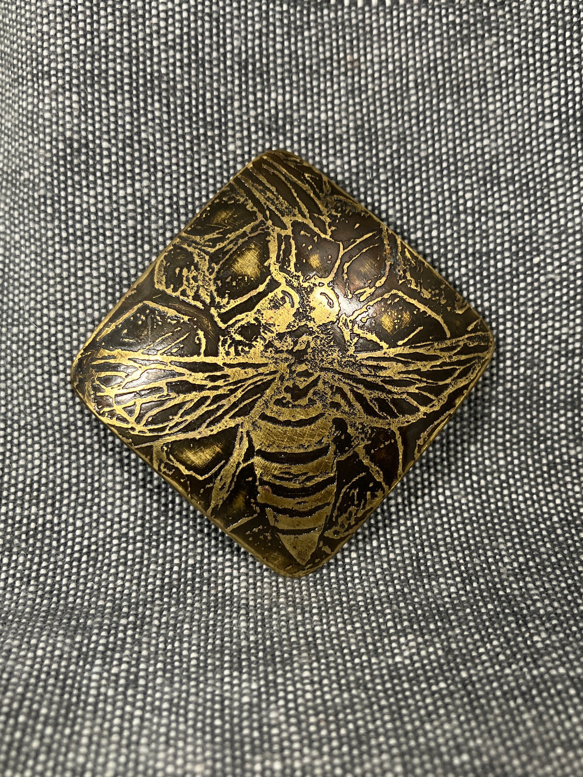 Brass Bee Brooch