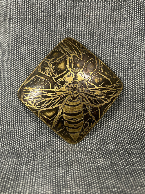 Brass Bee Brooch