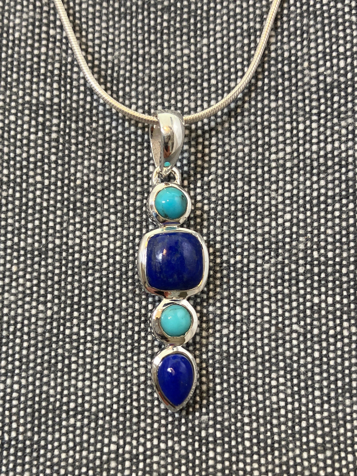 Lapis And Turquoise Pendant