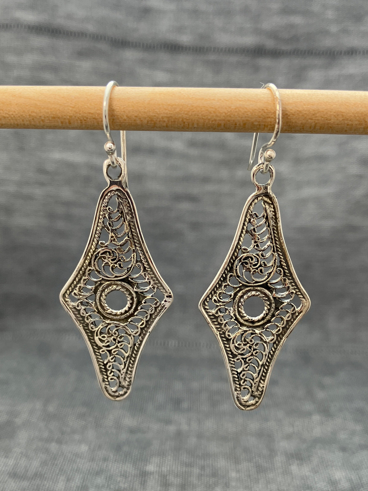Filigree Shield Earring