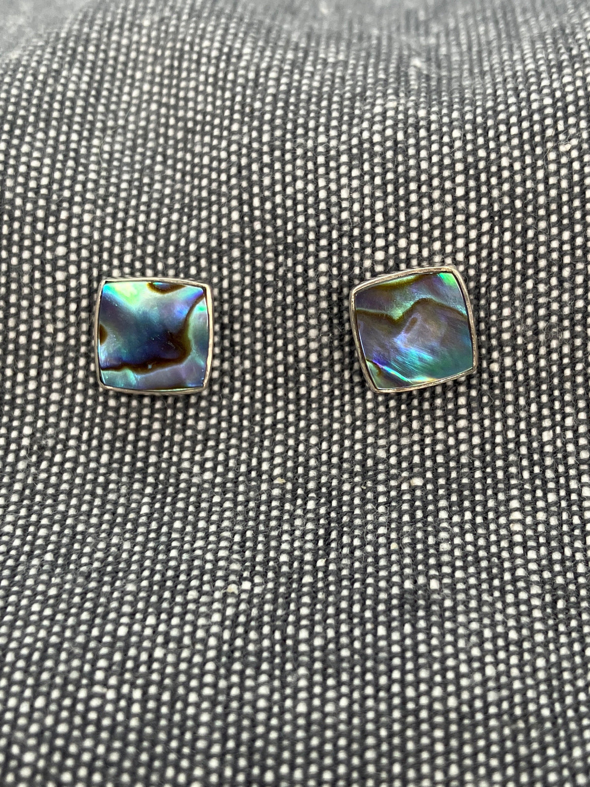 Paua Shell Square Studs 2