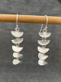 Brushed Taco Cascade Earrings