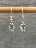 Blue Topaz Marquise Earrings
