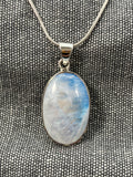 Blue Moonstone Oval Pendant 2