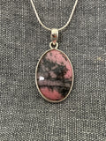 Rhodonite Simple Oval Pendant