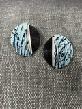 Miro Blue Black Studs