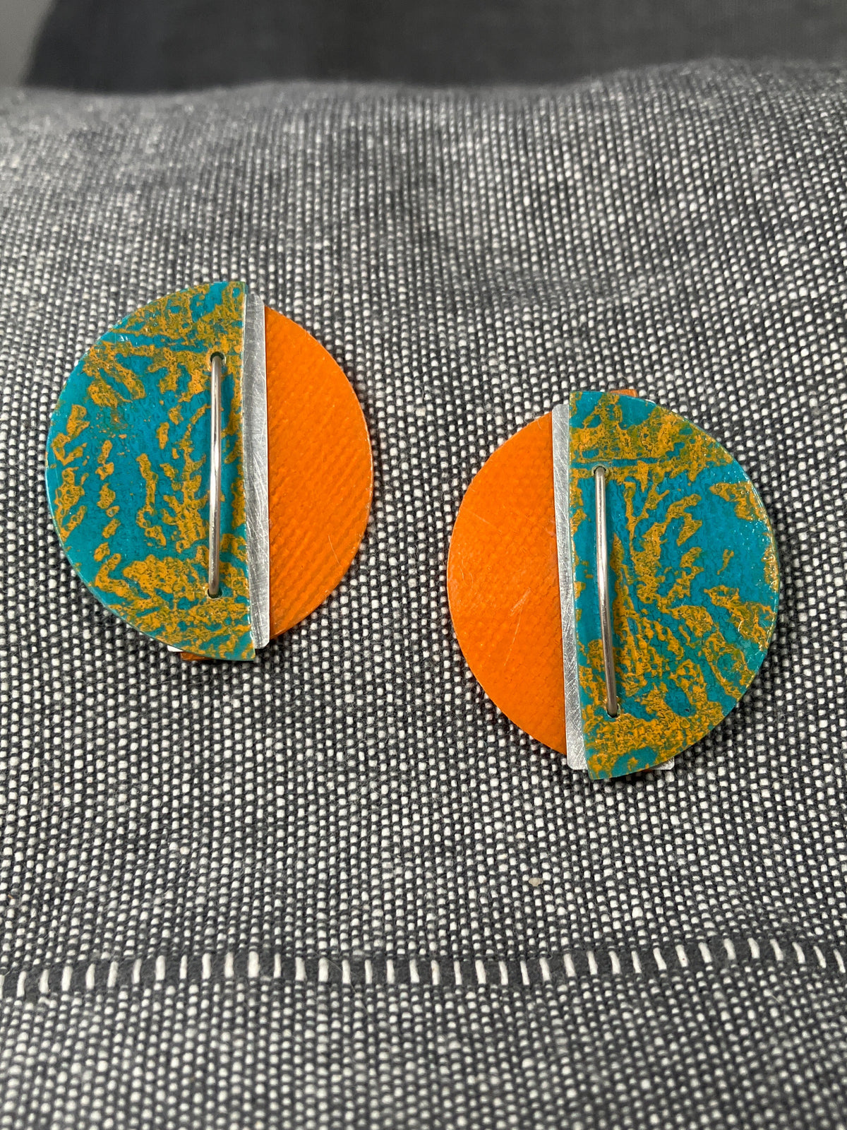 Miro Orange Large Studs