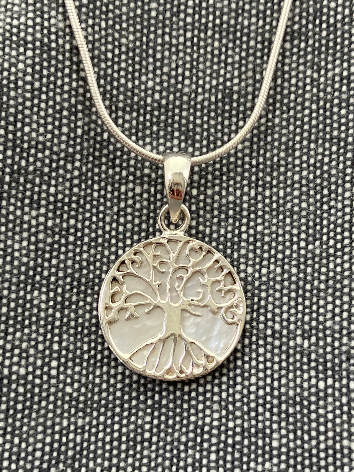 Mother Of Pearl Tree Pendant