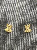 Froggy Studs Gold Plated