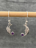 Amethyst Moon Earring
