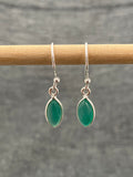 Green Onyx Marquise Earrings