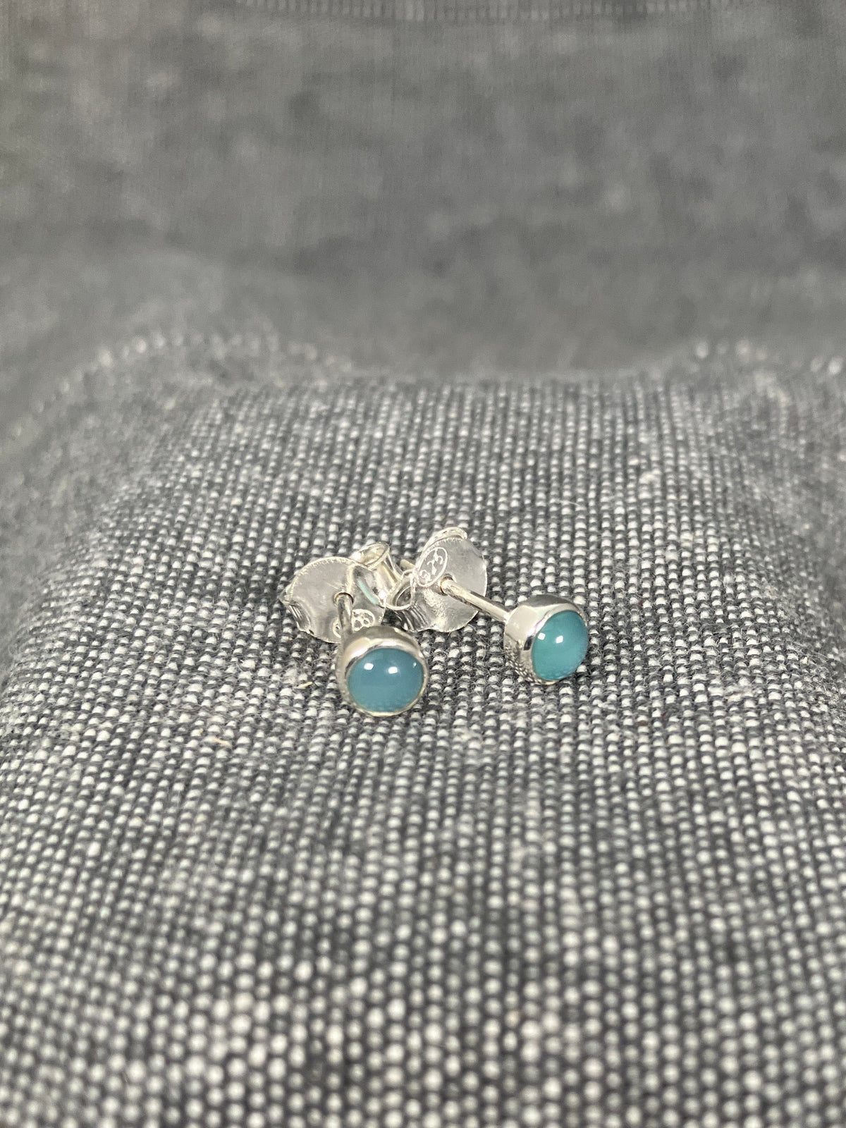 Chalcedony 5mm Studs