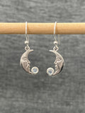 Moonstone Moon Earring