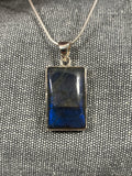 Labradorite Rectangle Pendant