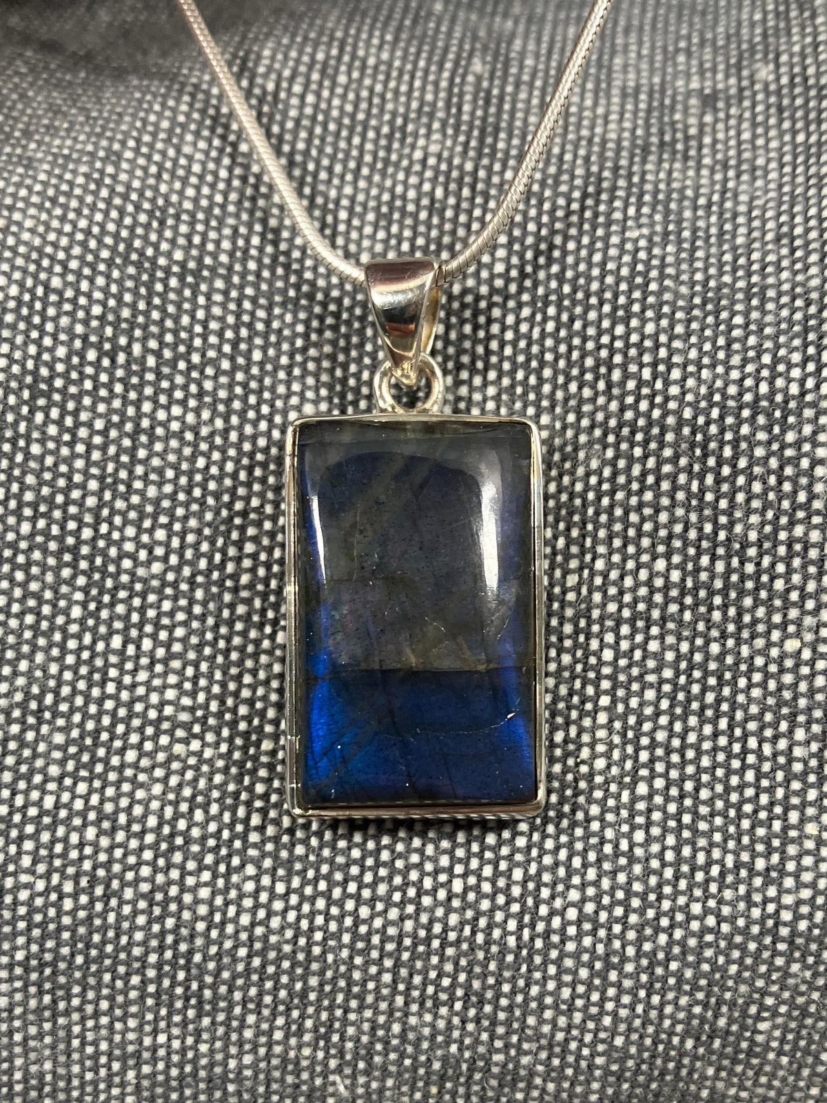 Labradorite Rectangle Pendant