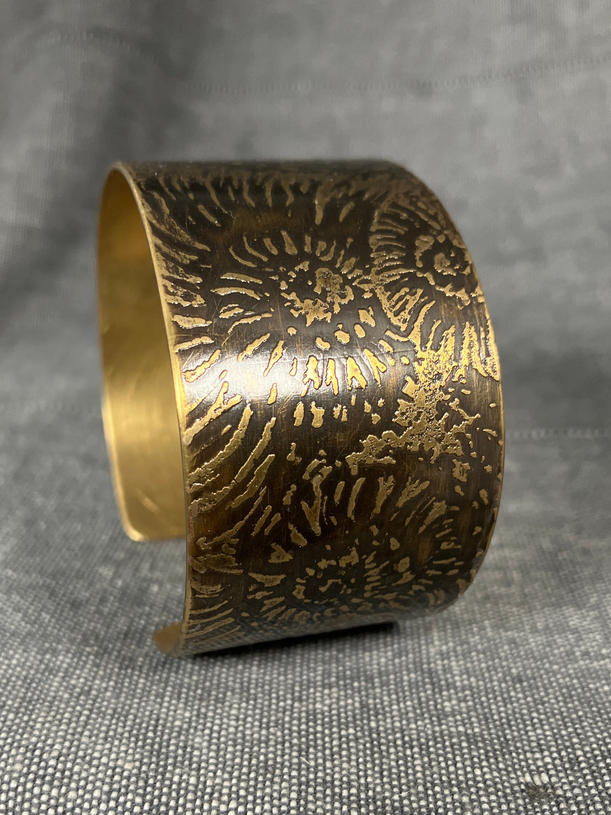 Brass Ammonite Bangle