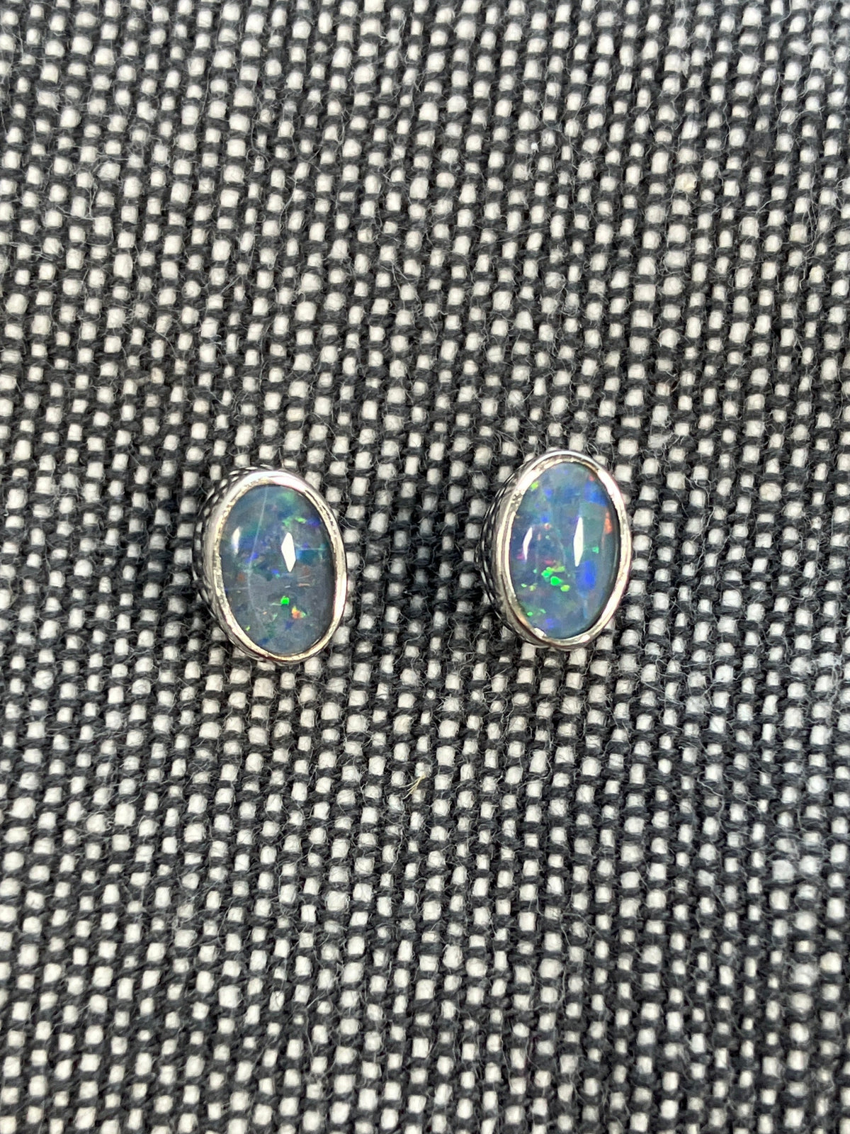 Australian Opal Small Oval Studs