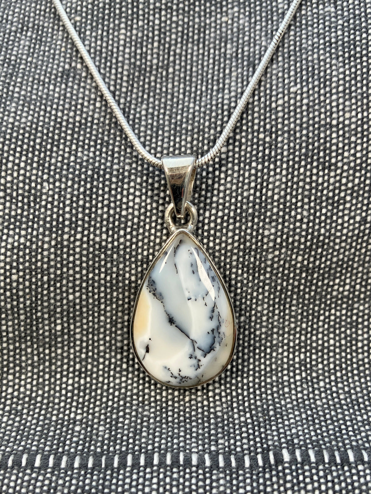 Merlinite Small Pear Pendant