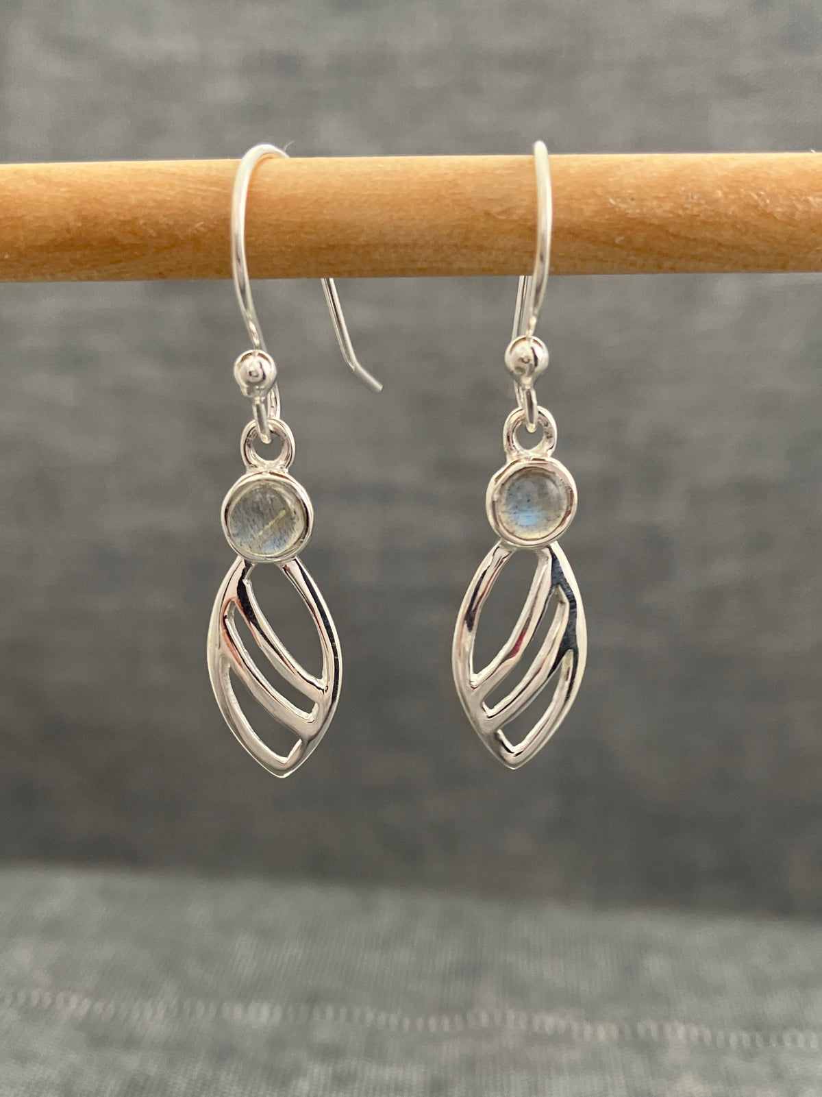 Labradorite Wingless Wasp Earrings