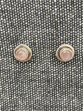 Rose Quartz Saucer Studs