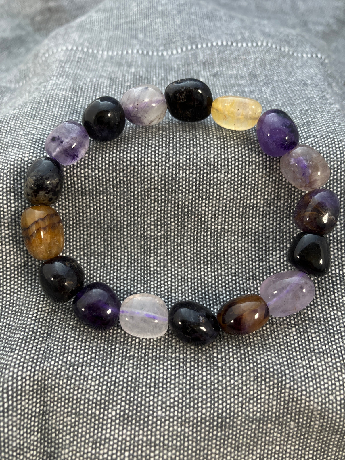 Blue John Beaded Bracelet