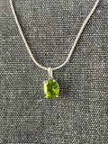 Peridot Clasped Oval Pendant