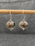 Copper Full Moon Fox Earring