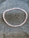 Rose Quartz Sparkly Beaded Bracelet