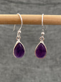 Amethyst Medium Pear Earrings