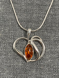 Swirly Open Heart Pendant